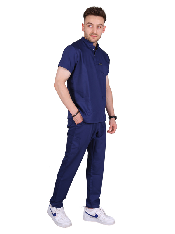 Montana - Erkek Likralı Lacivert Üniforma Takım