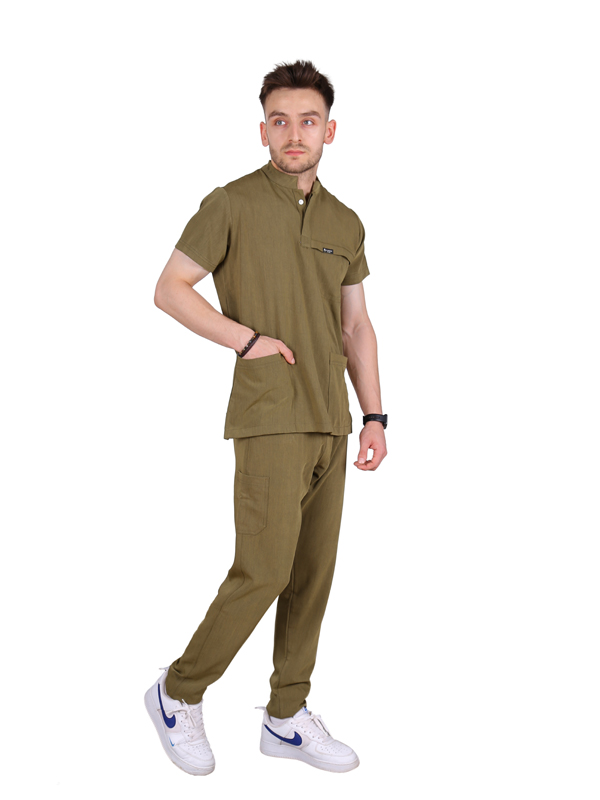 Montana - Erkek Likralı Yeşil Üniforma Takım