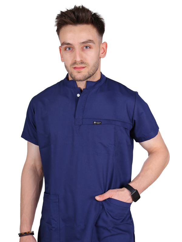 Montana - Erkek Likralı Lacivert Üniforma Takım