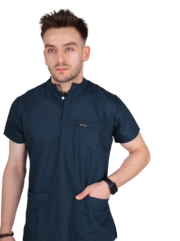 Montana - Erkek Likralı Petrol Yeşili Üniforma Takım